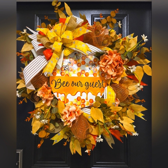 Other - Bee Wreath with Bronze and Yellow Accents